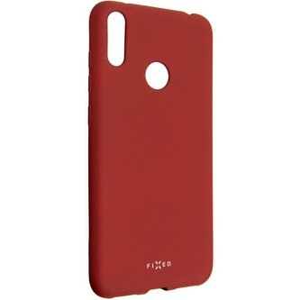FIXED Story silikonový kryt Huawei Y7 (2019) vínový