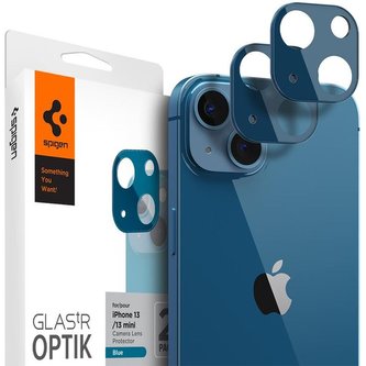 Spigen tR Optik 2 Pack tvrzené sklo na fotoaparát iPhone 13/13 mini modré