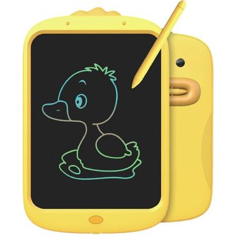 Detský multifarebný tablet kačička 10" - žltá