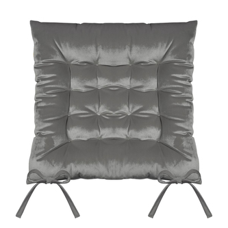 Sedák na židli SUMATRA grafitová 40x40 cm (cena za 1 kus) Mybesthome