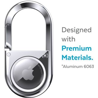 Speck Presidio Carabiner pouzdro Apple AirTag stříbrné