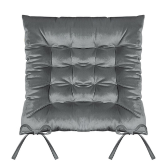 Sedák na židli SUMATRA šedá 40x40 cm (cena za 1 kus) Mybesthome