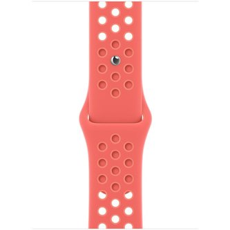 Apple Watch Nike sportovní řemínek 41/40/38mm žhavě oranžový/bledě karmínový
