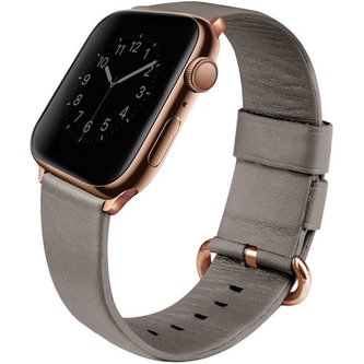 UNIQ Mondain kožený řemínek Apple Watch 41/40/38mm béžový