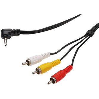 PremiumCord 3,5mm 4pinový - 3x Cinch RCA M/M 1,5m