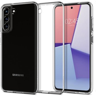 Spigen Liquid Crystal kryt Samsung Galaxy S21 FE 5G čirý