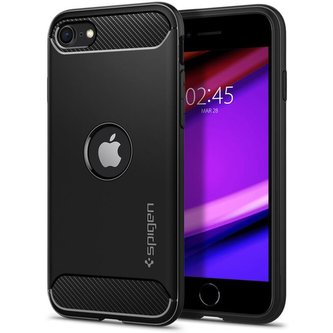 Spigen Rugged Armor kryt Apple iPhone SE(2020) černý
