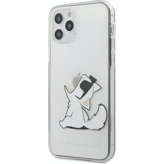 Karl Lagerfeld PC/TPU Choupette Eat kryt iPhone 12 Pro Max 6.7" čirý