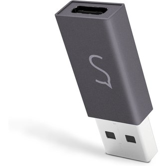 iWant USB-A / USB-C  redukce na klíče vesmírně šedá