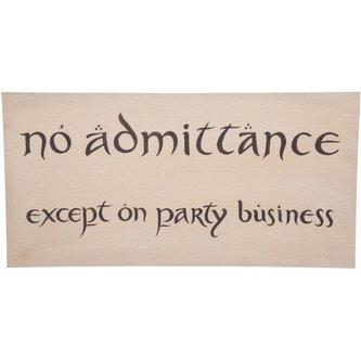 Značka Lord of the Rings - No Admittance