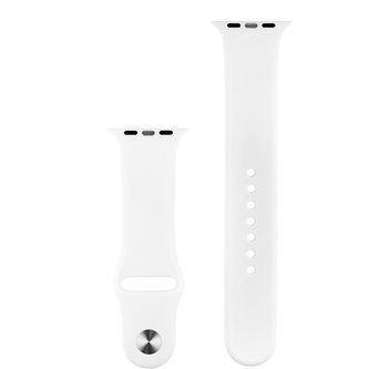 COTEetCI silikonový sportovní náramek pro Apple Watch 42/44 mm bílý