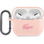 Lacoste Liquid Silicone Glossy Printing Logo Pouzdro pro Airpods Pro Pink