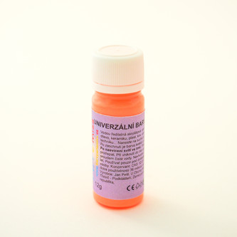 Svítící univerzální barva (fotoluminiscenční) 12g, neon žlutá