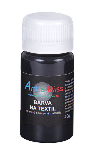 ARTEMISS Farba na tmavý textil 40g, čierna
