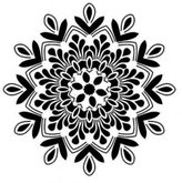 Mandala - plastová šablóna 004