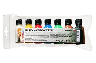 ARTEMISS Sada barev na tmavý textil 7x25g