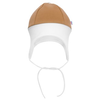 Kojenecká čepička New Baby The Best hnědá - velikost 80 (9-12m)