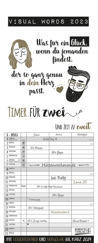 Visual Words Timer für 2 2023