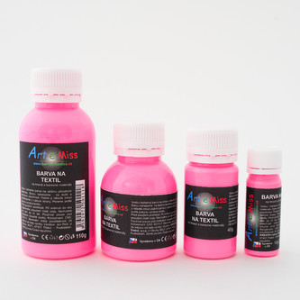 ARTEMISS Barva na tmavý textil - neon (září pod UV světlem) 1000g, neon oranžová světlá
