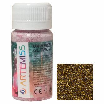 ARTEMISS Glitrová univerzální barva 40g, zlatá tmavá