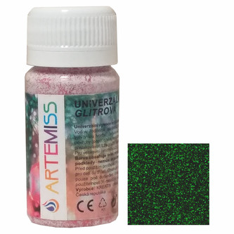 ARTEMISS Glitrová univerzální barva 40g, zelená