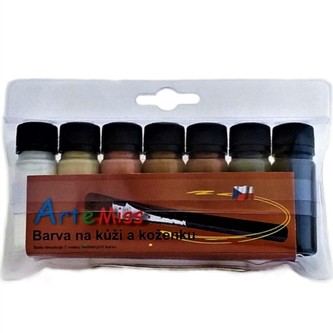 ARTEMISS Sada farieb na koži a koženku 7x12g hnedé odtiene