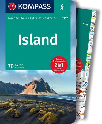 KOMPASS Wanderführer 5992 Island, 70 Touren