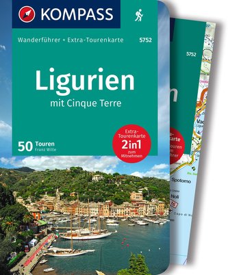 KOMPASS Wanderführer 5752 Ligurien mit Cinque Terre, 50 Touren