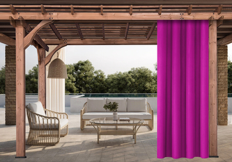 Venkovní zahradní závěs s tunýlkem JAMAICA tmavě růžová 155x200 cm, (cena za 1 kus) MyBestHome