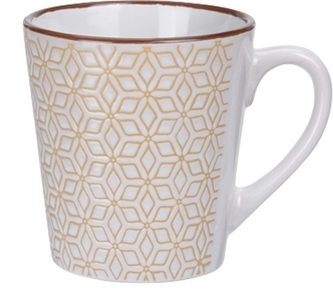 Hrnek Potter bílo-oranžový, 190 ml