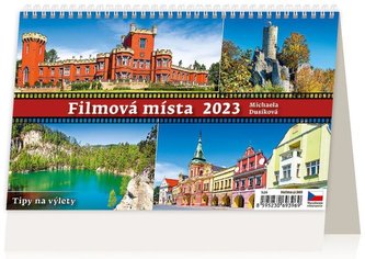 Kalendář stolní 2023 - Filmová místa v ČR