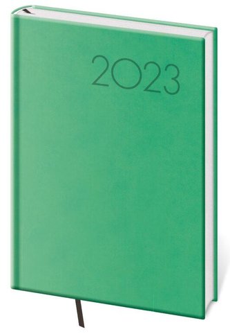 Diář 2023 Print - světle zelená, týdenní A5