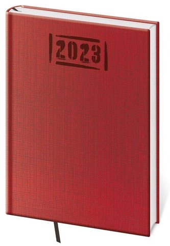 Diář 2023 Coco - červená, denní A5