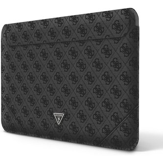 Guess PU 4G Triangle Metal Logo Computer Sleeve 13/14" černý