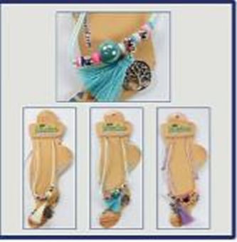 Náramek na nohu s velkým korálkem