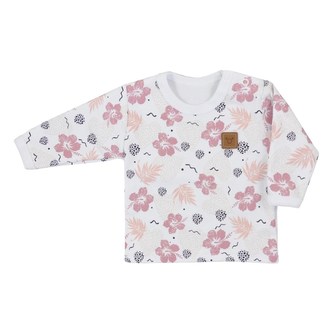 Kojenecké tričko s dlouhým rukávem Koala Flowers - velikost 68 (4-6m)