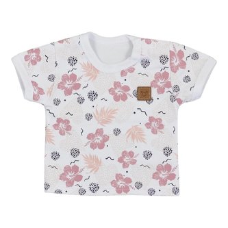 Kojenecké tričko s krátkým rukávem Koala Flowers - velikost 62 (3-6m)