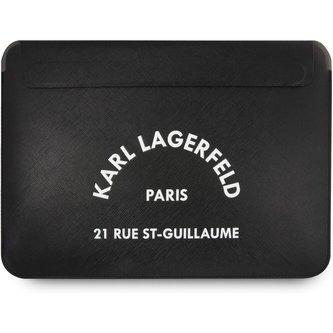 Karl Lagerfeld Saffiano RSG Embossed Computer Sleeve 16" černý