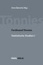 Ferdinand Tönnies Statistische Studien I