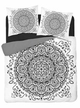 Povlečení OLALA 100% bavlna bílá/černá 1x 200x220 cm, 2x povlak 70x80 cm francouzské povlečení MyBestHome