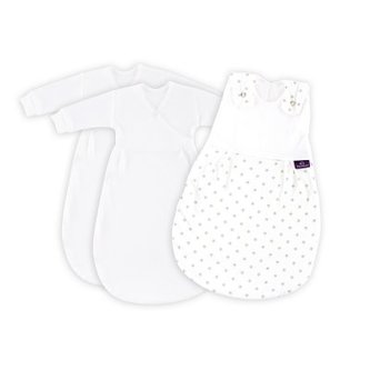 TRÄUMELAND Spací pytel Liebmich 3dílný set Sternchen grau 80/86