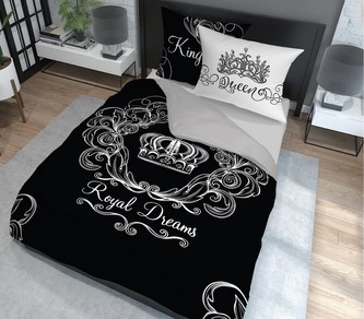 Povlečení ROYAL DREAMS 100% saténová bavlna 1x 200x220 cm, 2x povlak 70x80 cm francouzské povlečení MyBestHome