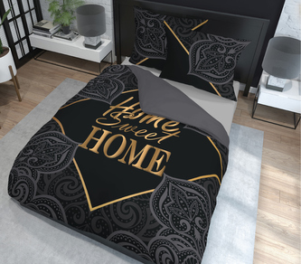 Povlečení SWEET HOME 100% bavlna 1x 200x220 cm, 2x povlak 70x80 cm francouzské povlečení MyBestHome