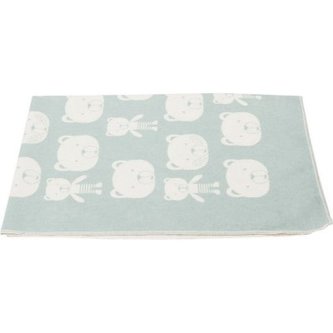 DF JUWEL Dětská deka Bären Allover Hellgrün