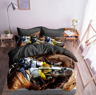 Povlečení 3D CROSS francouzské povlečení, 1x 200x220 cm, 2x povlak 70x80 cm MyBestHome