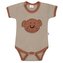 Kojenecké bavlněné body s krátkým rukávem New Baby BrumBrum latte brown - velikost 74 (6-9m)