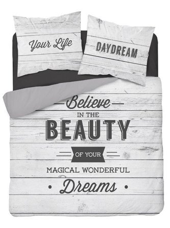 Povlečení MY HOME 29 100% bavlna šedá/bílá/černá1x 200x220 cm, 2x povlak 70x80 cm francouzské povlečení MyBestHome