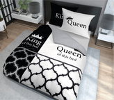 Povlečení KING AND QUEEN 100% saténová bavlna 1x 200x220 cm, 2x povlak 70x80 cm francouzské povlečení MyBestHome