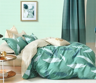 Povlečení HIRVI 100% saténová bavlna 1x 200x220 cm, 2x povlak 70x80 cm francouzské povlečení MyBestHome