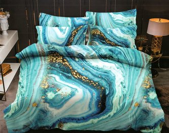 Povlečení MARBLE III. 1x 140x200 cm, 1x povlak 70x80 cm MyBestHome